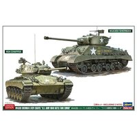 HASEGAWA 630068 1:72 M4A3E Sherman & M24 Chaffee, 2 kits von HASEGAWA