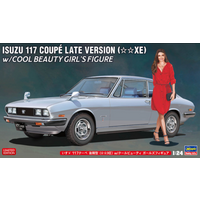 HASEGAWA 652404 1:24 Isuzu 117 Coupe mit Figur von HASEGAWA