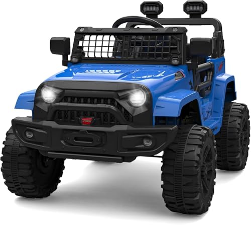 HAUSPROFI 12-V-Elektro-Aufsitz-LKW für Kinder mit Fernbedienung für Eltern | Federung und Bluetooth | Offroad-Spielzeugauto, Geburtstags Kleinkinder, Jungen und Mädchen – Königsblau HAUSPROFI 12-V-Elektro-Aufsitz-LKW für Kinder mit Fernbedienung für Eltern | Federung und Bluetooth | Offroad-Spielzeugauto, Geburtstags Kleinkinder, Jungen und Mädchen – Königsblau von HAUSPROFI