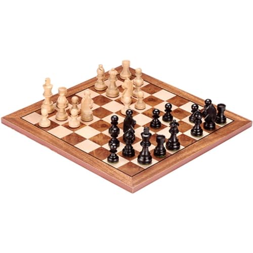 Luxuriöses professionelles Schach für die ganze Familie, Schachbrett und Schachfigur aus Holz, tragbares Reiseschachspiel, Brettspiele für Kinder und Erwachsene, Kunsthandwerk (A) von HAVVMK