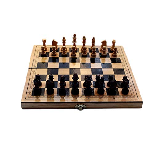 Schachbrett-Set aus Holz mit magnetischen Ausfällen für den Unterricht von Amateuren, einschließlich einem zusätzlichen Paar Königinnen Schach-Sets von HAVVMK