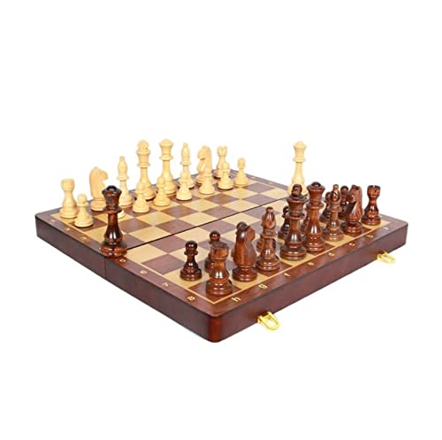 Schachset, Schachspielset, Schachbrett, Holzschachset, 17 x 17 Zoll, Schachsets für Erwachsene, magnetisches Schachset, faltbares Schachbrettset, Schachbrettspiel von HAVVMK