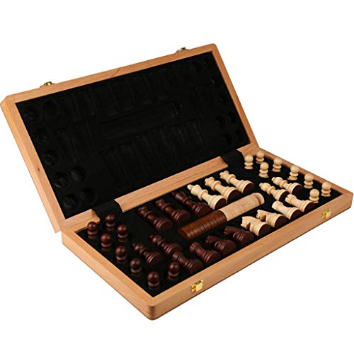 Schachspiel, zusammenklappbar, hölzernes internationales Schachspiel, Figurenset, Brettspiel, lustiges Spiel, Schachfigurensammlung, tragbares Brettspiel, Geschenk, Schach, Puzzle, von HAVVMK