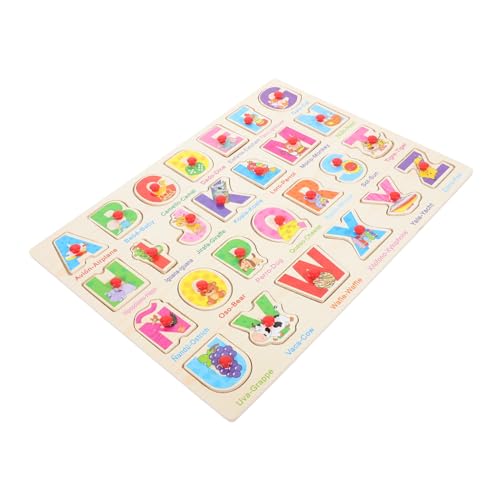 1 Set Spanisch Puzzle Puzzle Spielzeug Für Woody Spielzeug Puzzle Brett Passendes Spielzeug Für Vorschulkinder Alphabet Brett Spanisch Lernspielzeug Holzspielzeug Puzzle HAWILLOSCH von HAWILLOSCH