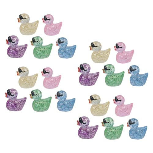 50 Stück Mini-Enten-Sonnenbrille Miniatur-Ente Mini-Enten Masse kleine Entenstatue kleine Entenfiguren Kinder deko Tiere Figuren Mini-Ente aus Harz Entenminiatur aus Harz HAWILLOSCH von HAWILLOSCH