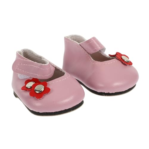 HAWILLOSCH 1 Paar Puppenschuhe für Mädchen Puppe verkleiden Sich Schuhe Miniatur-Schuhmodell Spielzeugschuhe -Zoll Puppen Schuhe Doll Dekoration Mini-Schuhe Spielzeug Puppenmädchenschuhe Rosa von HAWILLOSCH