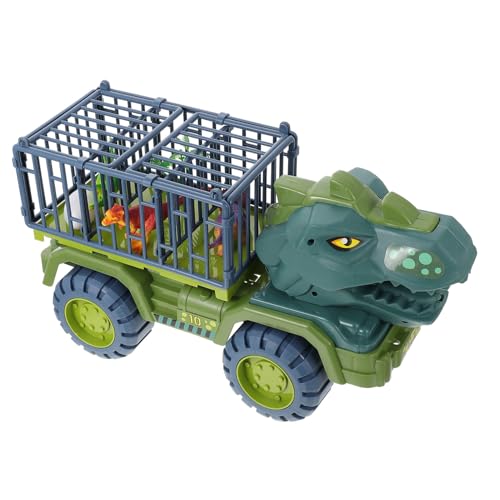 HAWILLOSCH 1 Satz Dinosaurier Ziehen Auto Zurück Trägheitsspielzeugauto Autospielzeug Für Kinder Trägheit Dinosaurier Technisches Spielzeugauto Dinosaurier Cartoon-LKW Green Plastik von HAWILLOSCH