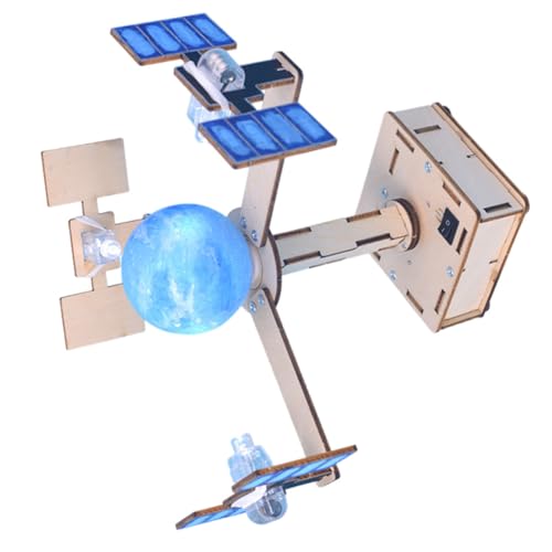 HAWILLOSCH Satelliten-modellbausatz Aus Holz Spielzeug Lehrreiches Experimentierset Für Jungen Und Mädchen von HAWILLOSCH