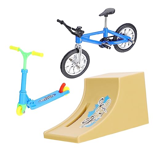 HAWILLOSCH 1 Satz Fingerrad Miniatur-Skateboard-Spielzeug Sportspielzeug mit Fingerspitzen Spielzeug für Kinder kinderspielzeug Fingerspitzen-Bewegungsspielzeug Fingerbike mit Rampe Plastik von HAWILLOSCH