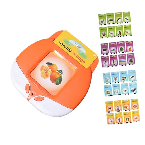 HAWILLOSCH 1 Satz Früherziehungsmaschine - Kinder Lernspielzeug - Pädagogisches Spielzeug Kinderspielzeug Lernkarten für Kleinkinder Flash-Karten Kleinkindspielzeug Sprachspielzeug ABS Orange von HAWILLOSCH