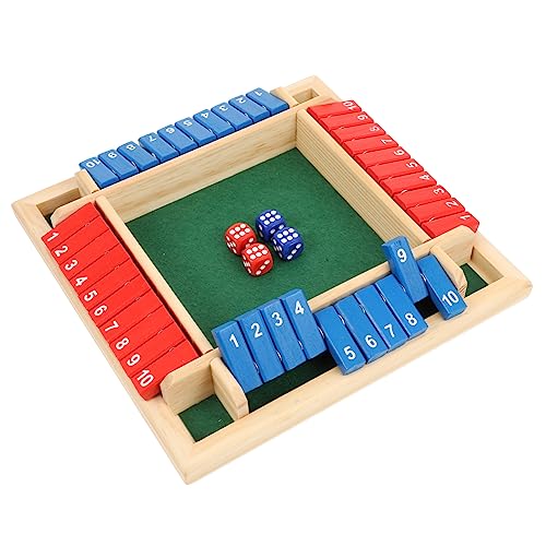 HAWILLOSCH 1 Satz Holzbrett Würfelspiel Spielzeug Lustiges Holzbrettspiel Für Partys Und Familienabende Gesellschaftsspiel Für Bis Zu 4 Spieler Ideal Oder Spielzeug Für Kinder von HAWILLOSCH