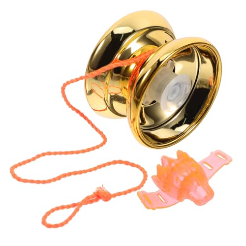 HAWILLOSCH 1 Satz Jo-jo Nicht Reagierender Yoyo-Profi Yo-yos Für Anfänger Fingerball Ball Spielzeug Spielzeuge Outdoor-Spielzeug Ballspielzeug Yoyo-Spielzeug Golden Aluminiumlegierung von HAWILLOSCH