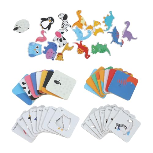 HAWILLOSCH 1 Satz Puzzle Rätsel Für Kinder Rätsel Für Kleinkinder Kindererziehung Spielzeug Lernspielzeug Für Kleinkinder Tierische Rätsel -rätsel Tiere Rätseln Rätsel Für Babys Papier von HAWILLOSCH