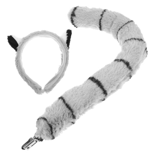 HAWILLOSCH 1 Satz Tierbekleidungszubehör Mantel Aus Kunstpelz Leopardenkostüm Für Accessoires Zum Anziehen Zootier-Cosplay-kostüm Kostüme Cosplay-tierkostüm Light Grey Stoff von HAWILLOSCH