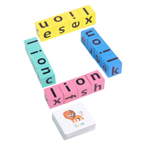 HAWILLOSCH 1 Satz Vorschulkindergartenspiel Buchstaben-Matching-Spiel Holz Buchstaben Spielzeug Lernspielzeug für Kinder Puzzle passendes Buchstabenspielzeug aus Holz Briefe Karten von HAWILLOSCH