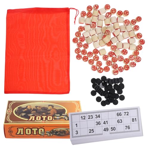 HAWILLOSCH 1 Set Bingo Spiel Bingo Brett Haushalts Party Spiel Bingo Karten Bingo Papier Bingo Visitenkarten Bingo Tickets Lustige Bingo Karten Bingo Schach Bingo von HAWILLOSCH