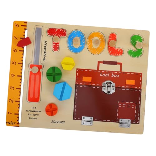 HAWILLOSCH 1 Set Busy Board Spielzeug Puzzle Puzzle Spielzeug Für Reisen Spielzeug Für Kinder Lernspielzeug Kognitives Board Kinder Busy Board Lernspielzeug Spielzeug Aus Holz von HAWILLOSCH