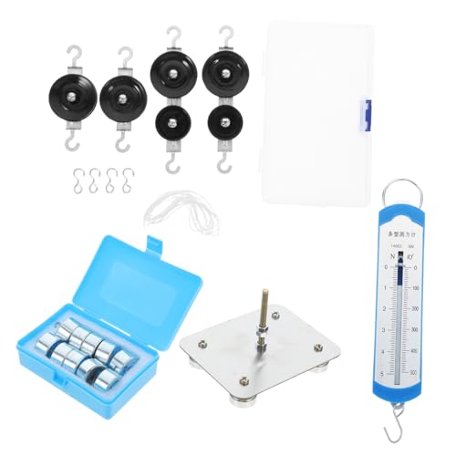 HAWILLOSCH 1 Set Flaschenzug Physik Experimente Magnetische Mechanische Werkzeuge Magnet Physik Experiment Physik Experiment Physik Riemenscheibe Schüler Riemenscheiben Werkzeug Kunststoff von HAWILLOSCH