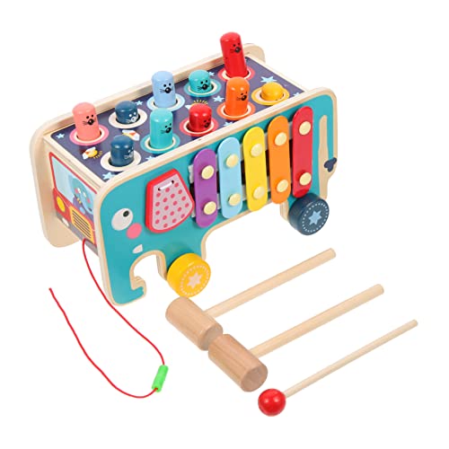 HAWILLOSCH 1 Set Holzhammer Schlagspielzeug Xylophon Für Kinder Pädagogisches Handkoordinationsspielzeug Zur Der Motorik Und Kreativität Ideal Für Kleinkinder Und von HAWILLOSCH