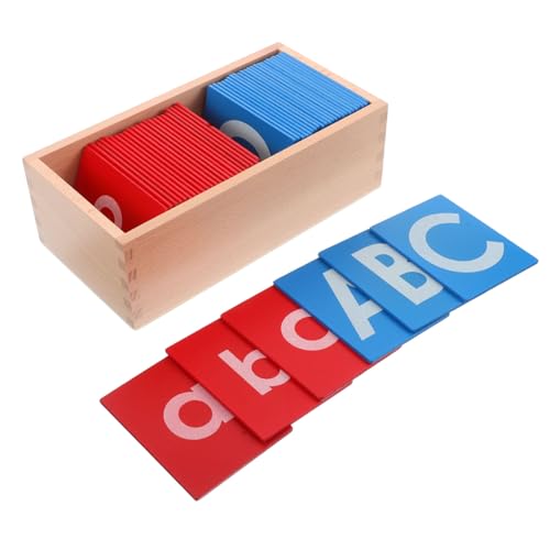 HAWILLOSCH 1 Set Kinder Montessori Alphabet Bord Mit Schleifpapier Buchstaben Holz Sprache Lernen Werkzeug Für Klassenzimmer Und Heimgebrauch von HAWILLOSCH