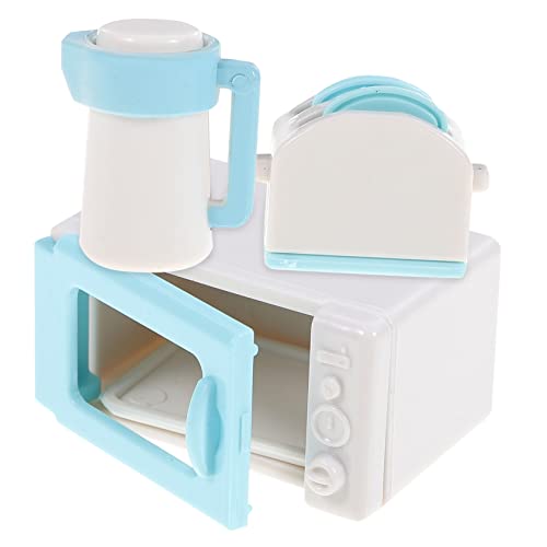 HAWILLOSCH 1 Set Mikrowellen Küchenmaschine Set Für Miniatur Backofen Wasserkocher Und Toaster Für Kleinkinder Zufällige Farben Ideales Lernspielzeug Für Fantasievolles Spiel von HAWILLOSCH