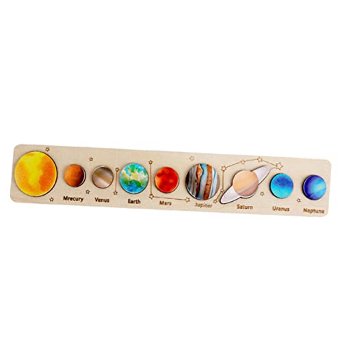 HAWILLOSCH 1 Set Puzzle Spielzeug Sonnensystem Spielzeug Für Kinder 3–5 Holz Weltraumspielzeug Für Kinder 3–5 Sonnensystem Modelle von HAWILLOSCH