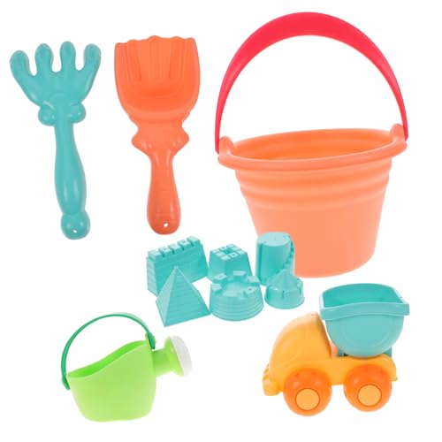 HAWILLOSCH 1 Set Sommer Strandspielzeug Für Babys Eimer Schaufel Bagger Und Netz Sandspielzeug Für Strand Und Pool Ideales Badespielzeug Für Kleinkinder von HAWILLOSCH