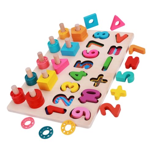 HAWILLOSCH 1 Set Vorschulspielzeug Kleinkindspielzeug Zahlenpuzzle Spielzeug Für Kinder Mädchen Kleinkindpuzzles Formen Spielzeug Für Kleinkinder Lernspielzeug Für Kleinkinder von HAWILLOSCH