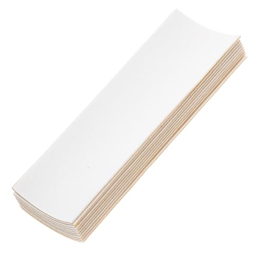 HAWILLOSCH 10 Stück Finger Skateboard Anti Rutsch Pad Skateboard Zubehör Skateboard Zubehör Klebeband Aufkleber Griff Werkzeuge Finger Skateboard Zubehör Schaumstoff Weiß von HAWILLOSCH