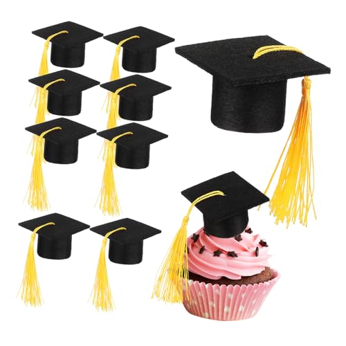 HAWILLOSCH 10 Stück Teiliges Mini Doktorhut Leichte Abschlussfeier Dekoration Kompakte für Kuchen Tisch für Abitur und Graduationsparty Ornamente HAWILLOSCH 10 Stück Teiliges Mini Doktorhut Leichte Abschlussfeier Dekoration Kompakte für Kuchen Tisch für Abitur und Graduationsparty Ornamente von HAWILLOSCH