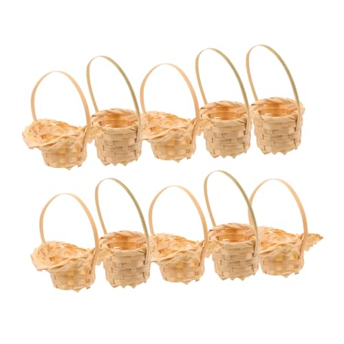 HAWILLOSCH 10 Stück Winziger Korb Mini Imitation Rattan Geflochtener Korb Winziger Puppenhauskorb Puppenhaus Hängekorb Puppenhaus Dekorationen Puppenzubehör Mini HAWILLOSCH 10 Stück Winziger Korb Mini Imitation Rattan Geflochtener Korb Winziger Puppenhauskorb Puppenhaus Hängekorb Puppenhaus Dekorationen Puppenzubehör Mini von HAWILLOSCH