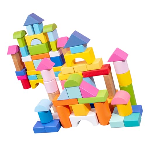 HAWILLOSCH 100Stücke Geometrische Holzbausteine für Pädagogisches Räumlichen Wahrnehmung und Kreativität Sicheres und Umweltfreundliches Material für Jungen HAWILLOSCH 100Stücke Geometrische Holzbausteine für Pädagogisches Räumlichen Wahrnehmung und Kreativität Sicheres und Umweltfreundliches Material für Jungen von HAWILLOSCH