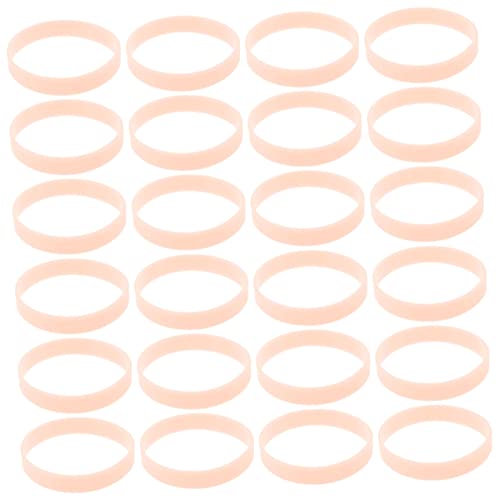 HAWILLOSCH 100st Leuchtendes Silikonarmband Korb Bands Nachtlaufarmband Motivierende Armbänder Leuchtstäbe Armbänder Papierarmbänder Glühen Leere Armbänder Kieselgel Orange von HAWILLOSCH