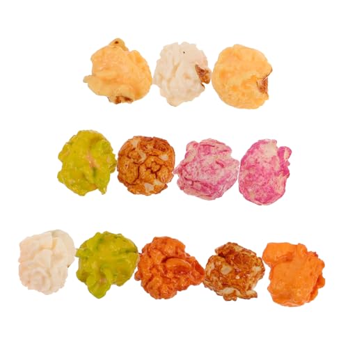 HAWILLOSCH 12st Popcorn-Modell DIY-schmuck Künstliches Popcorn Popcorn-zubehör Miniatur-Festival- Dekorative Requisiten Miniatur-leckereien Gefälschte Snacks Mini-Popcorn Plastik von HAWILLOSCH