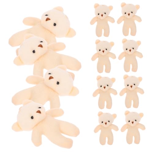 HAWILLOSCH 18 STK Mini-Puppe Plüsch gefüllte Bärenpuppe kleine Kuscheltiere Bären- -Dusche ausgestopft kuschelbären Little Bear kleine Bären aufhängen Schlüsselanhänger Bärenfiguren Stoff von HAWILLOSCH