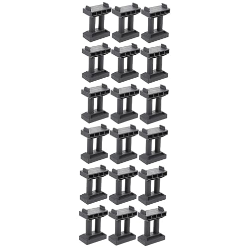 HAWILLOSCH 18 STK Zubehör Für Schienenstege Hängebrücke Spielzeug Modelleisenbahn Landschaft Lustiger Bahnbrückenpier Brückenpfeilerspielzeug Für Kinder Dekorativer Bahnbrückenpfeiler Plastik von HAWILLOSCH