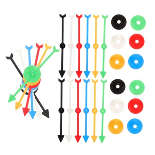 HAWILLOSCH 18 Stück Rotierende Kunststoff Zeigertafel Pfeile Spiel Ersatz Tester Spiel Mit Zahlen Brettspiel Brettspiel Rotierende von HAWILLOSCH