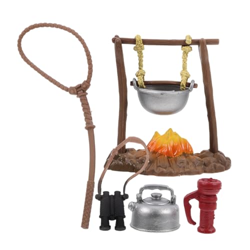 HAWILLOSCH Miniatur Camping Spielzeugset für Kinder Simulierte Outdoor Ausrüstung mit und Wasserkocher Rollenspiel Spielzeug für Kreatives Lernen HAWILLOSCH Miniatur Camping Spielzeugset für Kinder Simulierte Outdoor Ausrüstung mit und Wasserkocher Rollenspiel Spielzeug für Kreatives Lernen von HAWILLOSCH
