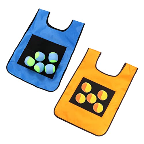 HAWILLOSCH Interaktive Weste mit klebrigem für Eltern und Kinder Outdoor-Spiel Spielzeug Wurftraining lustiges Brettspiel Weste zufällige Farbe von HAWILLOSCH