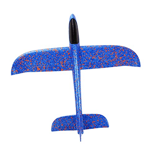 HAWILLOSCH 2 Stück 48 cm Flugzeugmodell Manuelles Werfen Wirbelnde Fliegende Segelflugzeuge Blau Und Grün Für Spielende Kinder Ideal Für Outdoor Aktivitäten Und Spielspaß von HAWILLOSCH