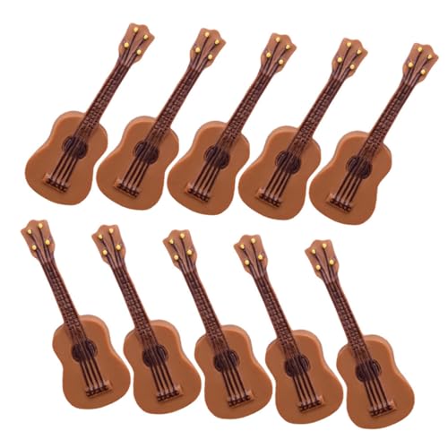 HAWILLOSCH 25St Gitarrenmodell Gitarreninstrument-Deko Kreative und lebensechte Gitarre Miniatur-Landschaftsmöbel Mini-Gitarrenfigur als Ornament Puppenhaus-Dekore Mikro-Landschaftsdekoration von HAWILLOSCH