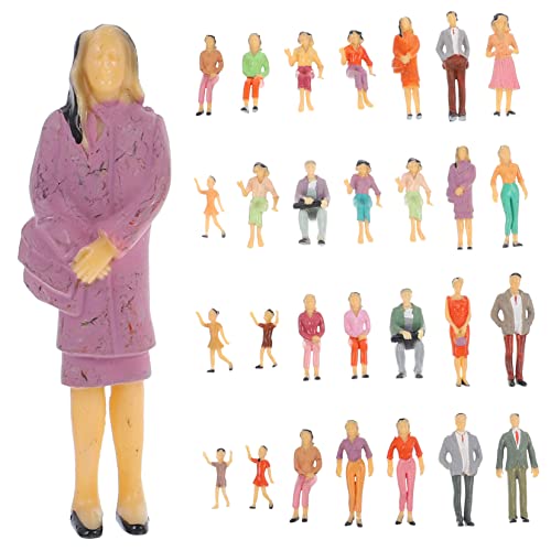 HAWILLOSCH Mini Figuren Set Für Puppenhaus Plastische Miniatur Menschen Figuren Für Kreative Dekoration Mixed Style Puppenhaus Zubehör Für Und Sammler von HAWILLOSCH