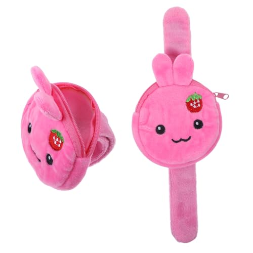 HAWILLOSCH 2St Kaninchen Geldbörse Plüsch Marienkäfer Umarmer Bausatz albern Hase armbänder für kinder party für kinder Brieftasche Armbinde Slap-Armband-Spielzeug Münzbeutel Stoff von HAWILLOSCH