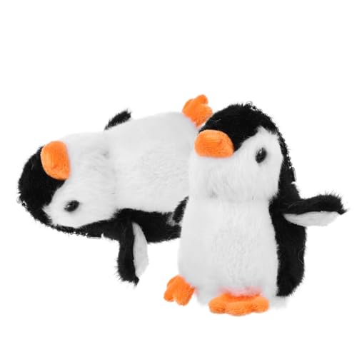 HAWILLOSCH 2St Pinguin-Puppe-Anhänger Pinguin-Plüschtier Schlüsselanhänger süß Pinguin-Spielzeug pinguin schlüsselanhänger pinguin stofftier Plüschanhänger Tasche hängende Dekoration Black von HAWILLOSCH