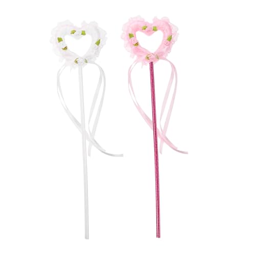 HAWILLOSCH 2stücke Teiliges Feenstab Mit Herz-Design Glitzernde Junge Mädchen-zauberstäbe Für Partys Cosplay Und Bühnenaufführungen Für Mädchen Und Besondere Anlässe HAWILLOSCH 2stücke Teiliges Feenstab Mit Herz-Design Glitzernde Junge Mädchen-zauberstäbe Für Partys Cosplay Und Bühnenaufführungen Für Mädchen Und Besondere Anlässe von HAWILLOSCH