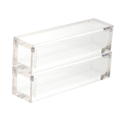 HAWILLOSCH 2er-Box Für Würfel Würfelaufbewahrungswürfel Würfelsammler Klarer Würfeltabletthalter Spielwürfeletui Magnetisches Würfeletui Würfelhalter-etui Acryl Transparent von HAWILLOSCH