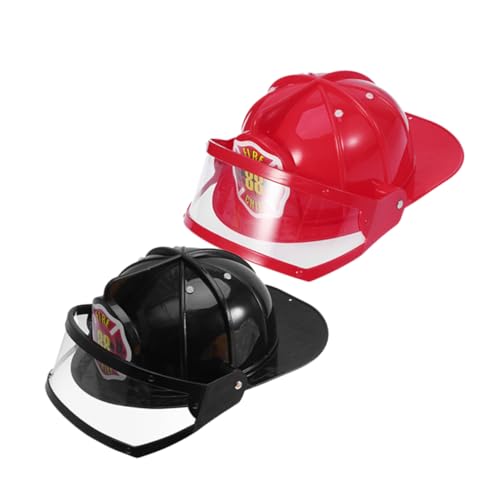 HAWILLOSCH 2st Feuerhut Feuerwehrhelm Feuerwehrmann-kostümzubehör Für Kinder Helm Für Bühnenauftritte Party-feuerwehrmann-hüte Partygeschenke Für Jungen Als Feuerwehrmann Partyzubehör Abs von HAWILLOSCH