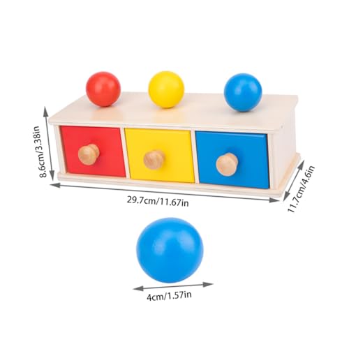 HAWILLOSCH 3 Farbiger Schubladenrundball Frühes Lernspielzeug Für Eltern Kind Zur Der Motorischen Fähigkeiten Und Kreativität Für 0 3 Jahre von HAWILLOSCH