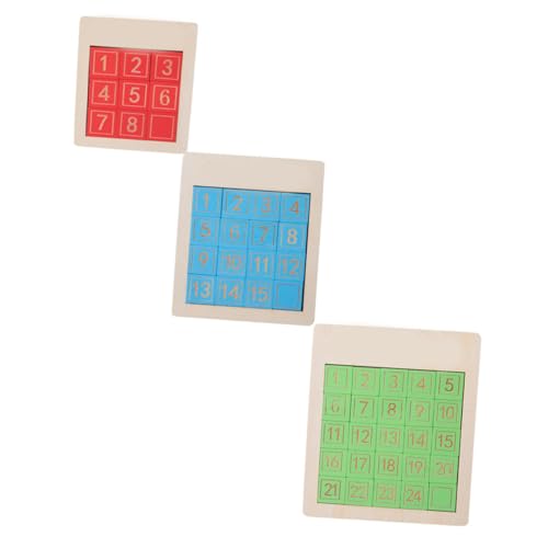 HAWILLOSCH 3 Stück Holzpuzzle Zahlen Schiebespiel Teiliges Pädagogisch Interaktives Lernspielzeug für Vorschule Zahlenerkennung und Feinmotorik mit Sicherem Glattem Material HAWILLOSCH 3 Stück Holzpuzzle Zahlen Schiebespiel Teiliges Pädagogisch Interaktives Lernspielzeug für Vorschule Zahlenerkennung und Feinmotorik mit Sicherem Glattem Material von HAWILLOSCH