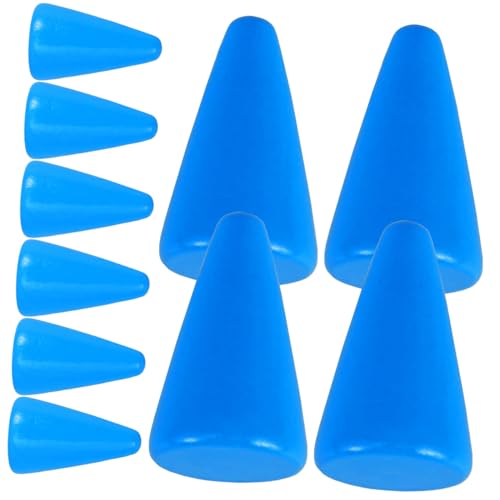 HAWILLOSCH 30 Stück Schachzubehör Spielfiguren Spielzubehör Spielzubehör Brettzubehör Schachersatz Tischspielkomponente Brettspiele Bauern Schachbrett Schach Blaues Holz von HAWILLOSCH